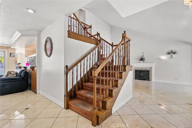 a view of entryway livingroom and hall