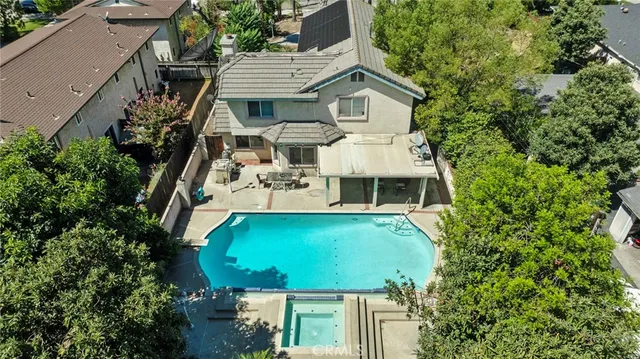 an aerial view of a city