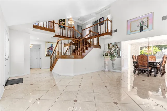 a view of entryway and dining room