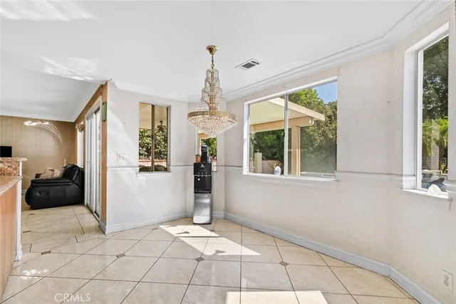 a view of an entryway with a window