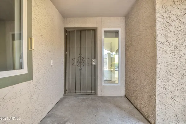 a view of a porch