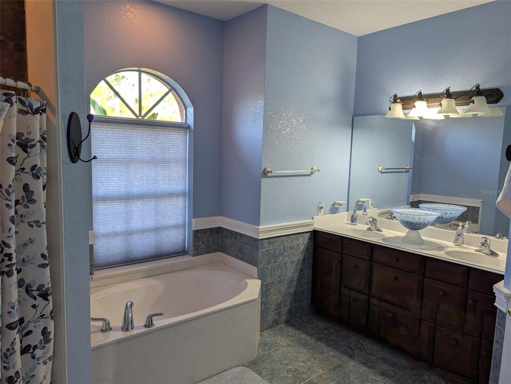8511 Austrian Boulevard Punta Gorda, FL 33982 - Photo 17 of 20 a bathroom with a tub sink and mirror