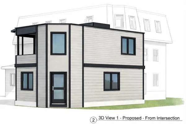 a black and white photo of a house