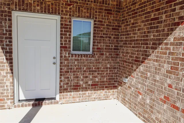 a bathroom with a window