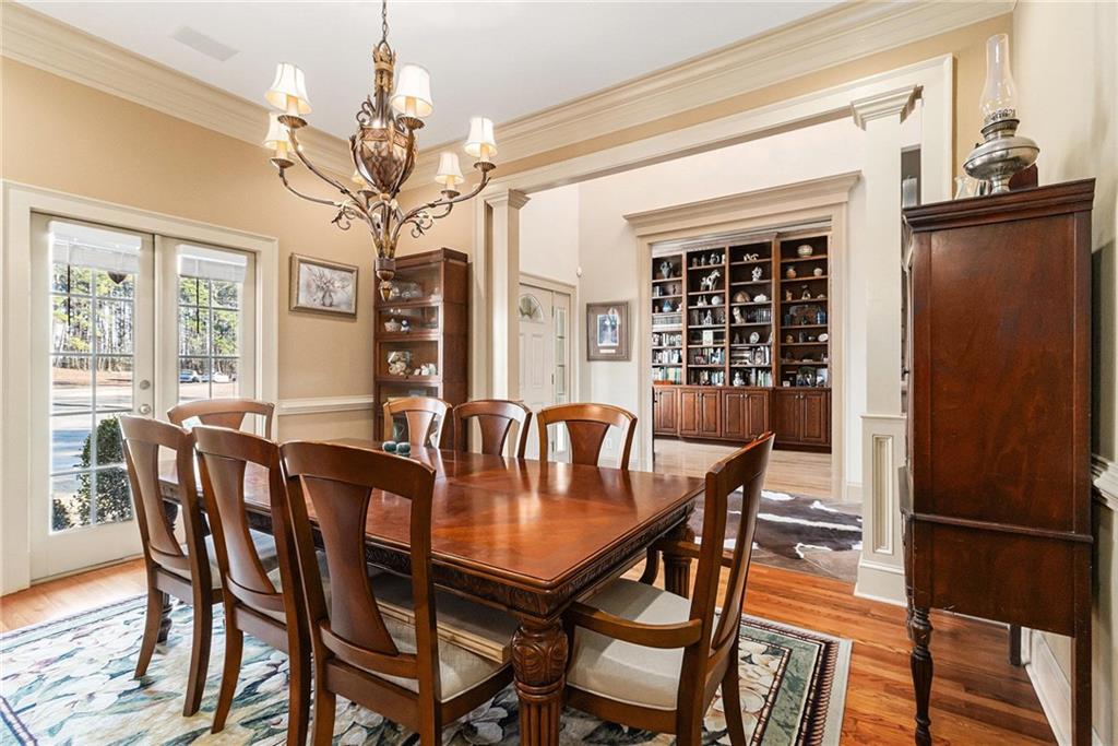 898 Harrison Mill Road Bethlehem, GA 30680 - Photo 48 of 72 a view of a dining room with furniture window and outside view