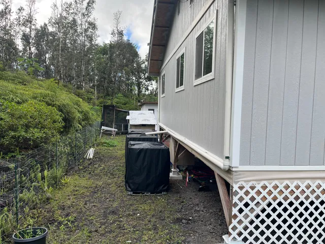 a view of an outdoor space and a yard