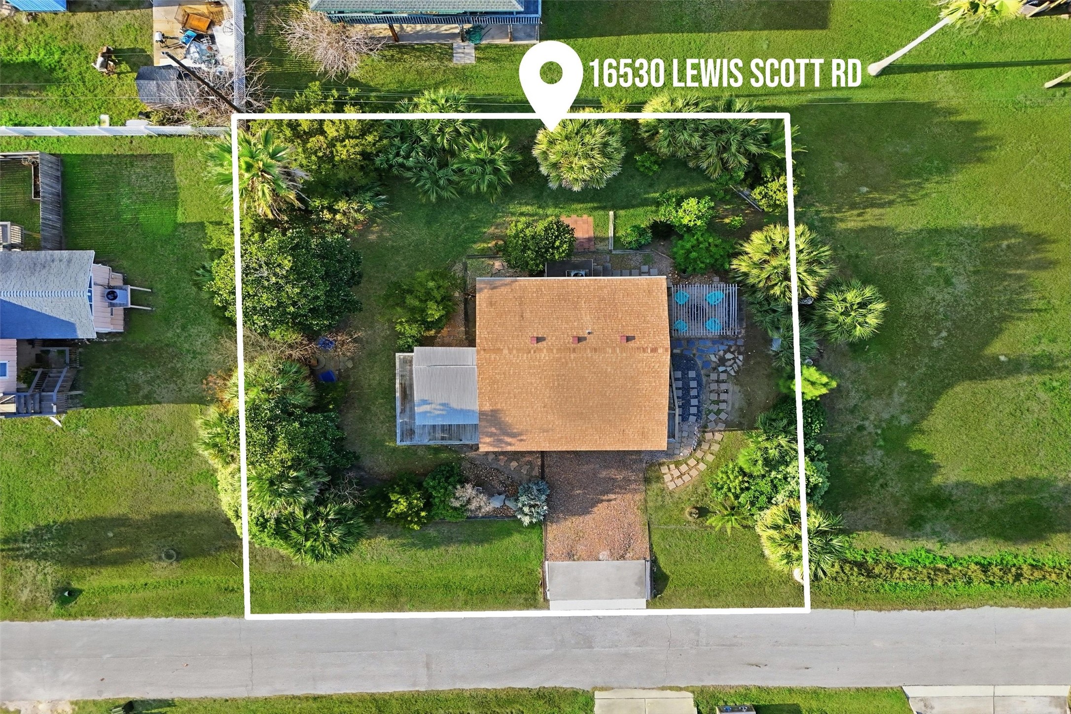 16530 Lewis Scot Road Jamaica Beach, TX 77554 - Photo 28 of 35 Amazing tree lined property.