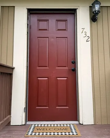 a view of front door