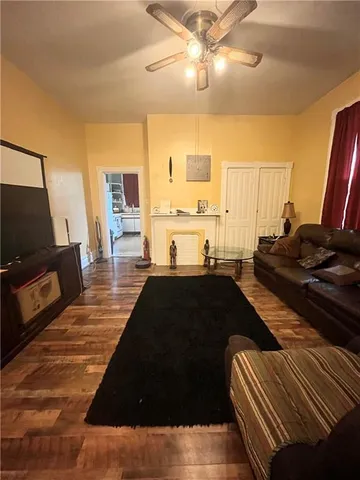 a bedroom with a bed and a desk