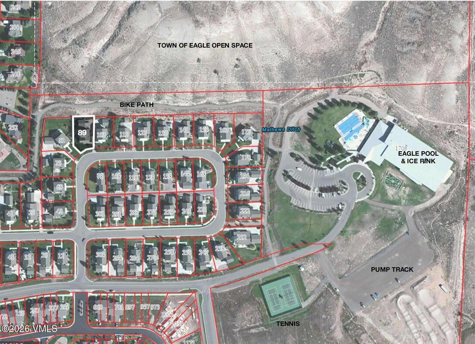 89 Tanager Circle Eagle, CO 81631 - Photo 3 of 29 Template - Image Lot Outline & GIS