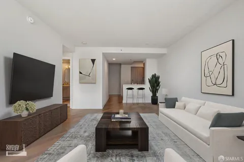 a very nice looking room with a large window