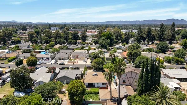 an aerial view of a city