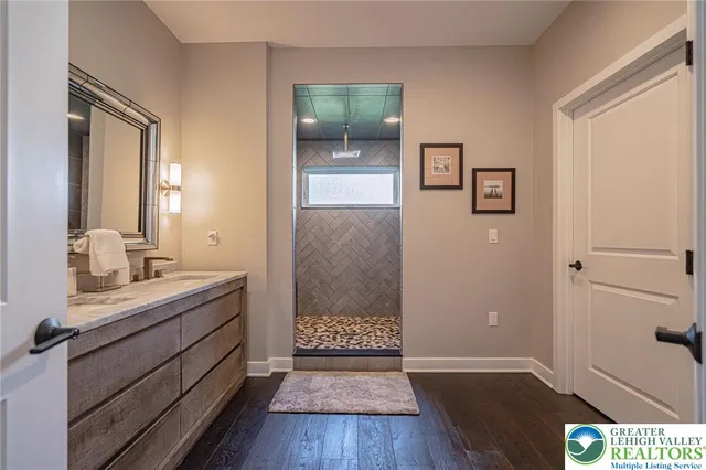 a view of a chairs and table in the garden