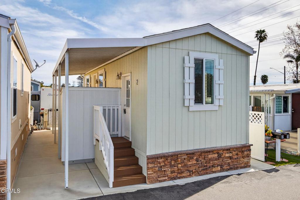 a view of front door of house