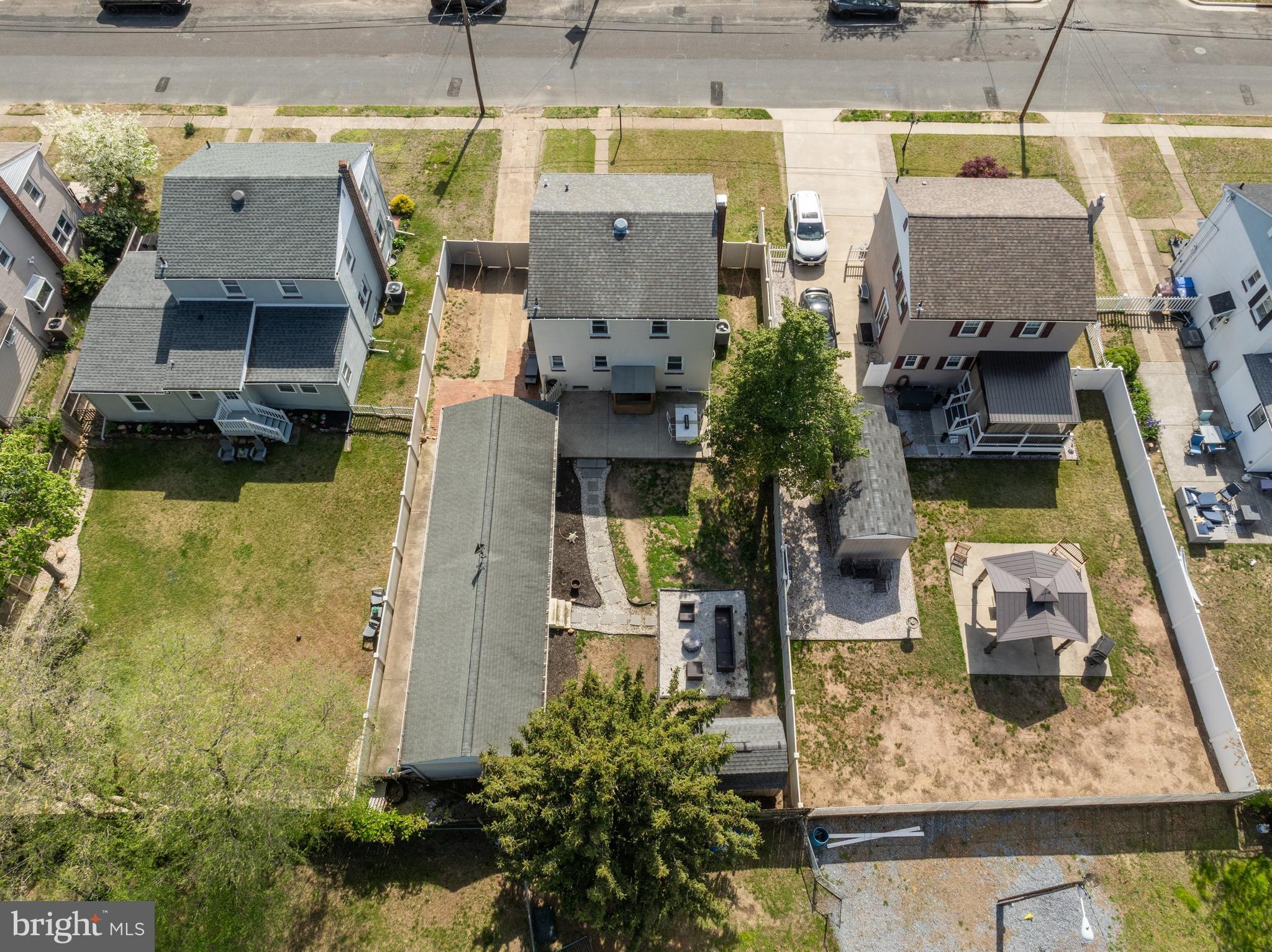 805 Delaware Avenue Riverside, NJ 08075 - Photo 32 of 42 an aerial view of a house with swimming pool