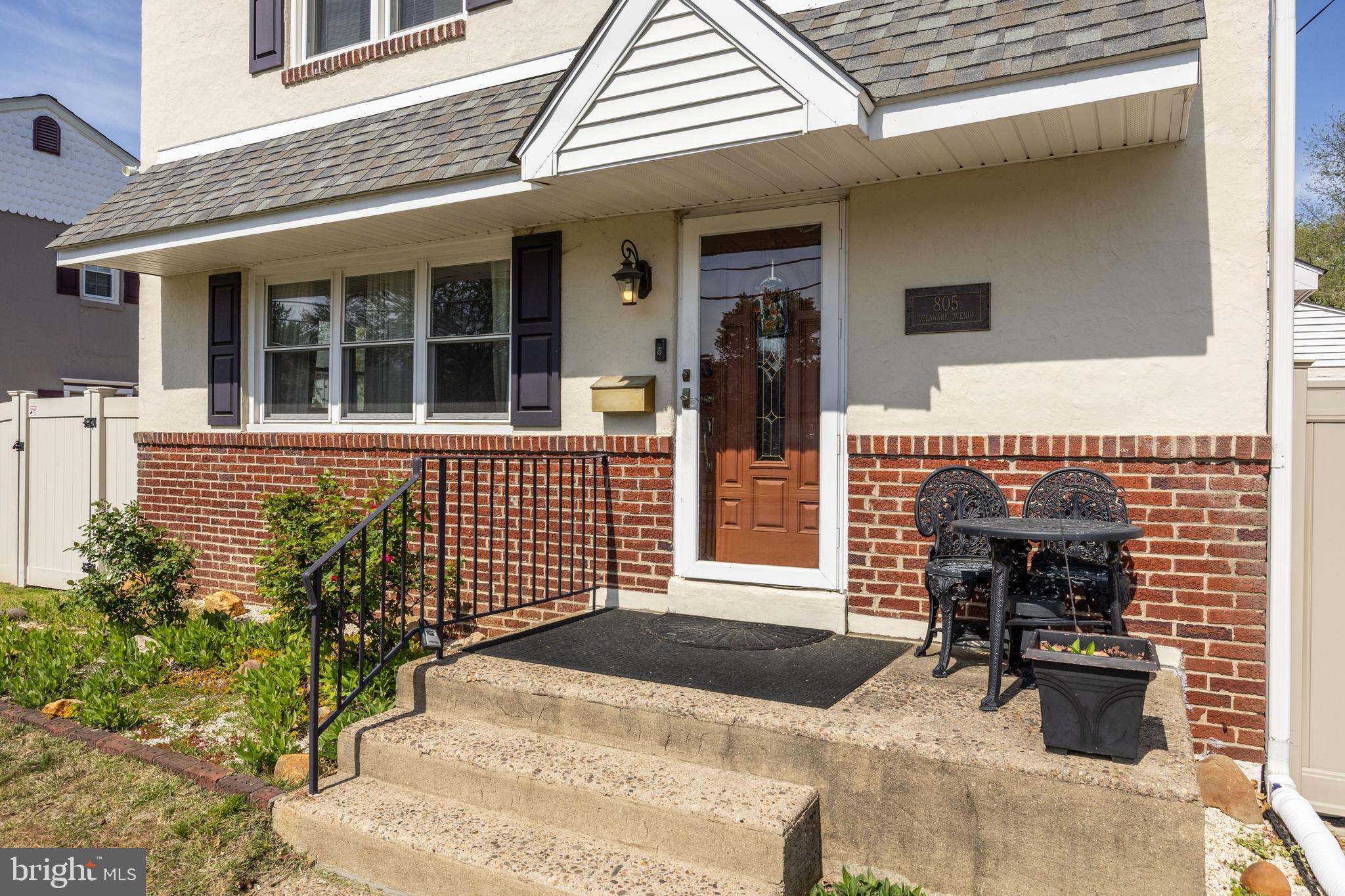805 Delaware Avenue Riverside, NJ 08075 - Photo 42 of 42 a front view of a house with outdoor seating
