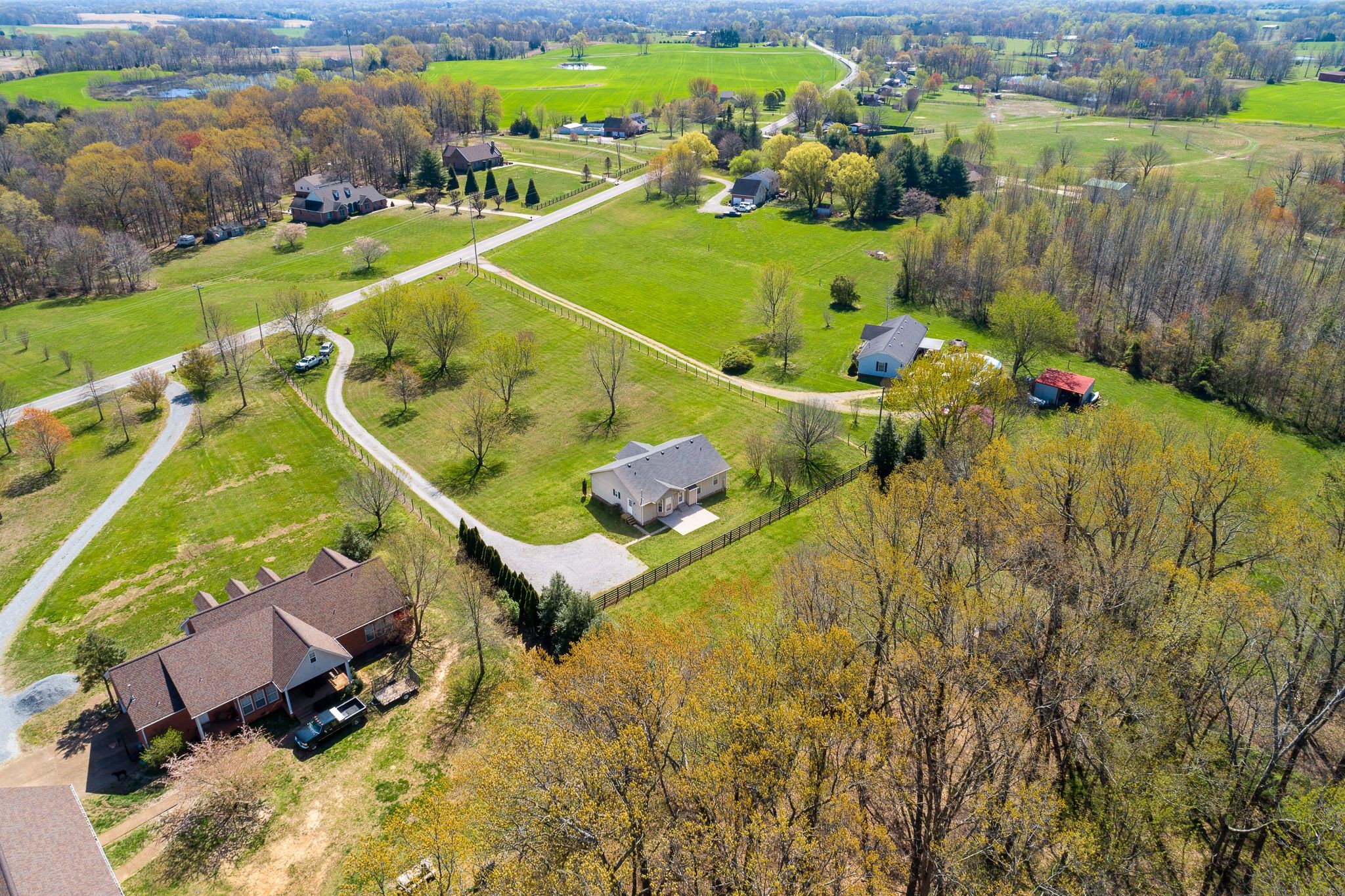 4165 Mt Zion Road Springfield, TN 37172 - Photo 16 of 42 an aerial view of a house with a yard