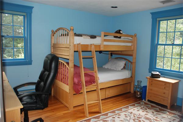 7 Mill Brook Road Lexington, MA 02420 - Photo 18 of 21 a bedroom with a bunk bed and a window