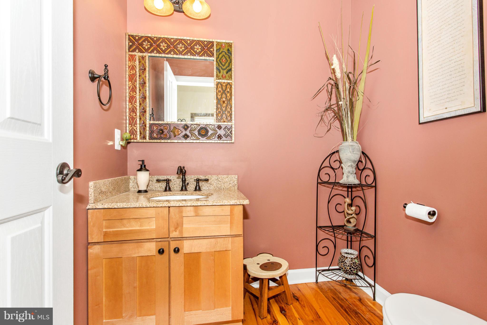 10999 Repp Road Union Bridge, MD 21791 - Photo 22 of 30 a bathroom with a sink mirror vanity and toilet
