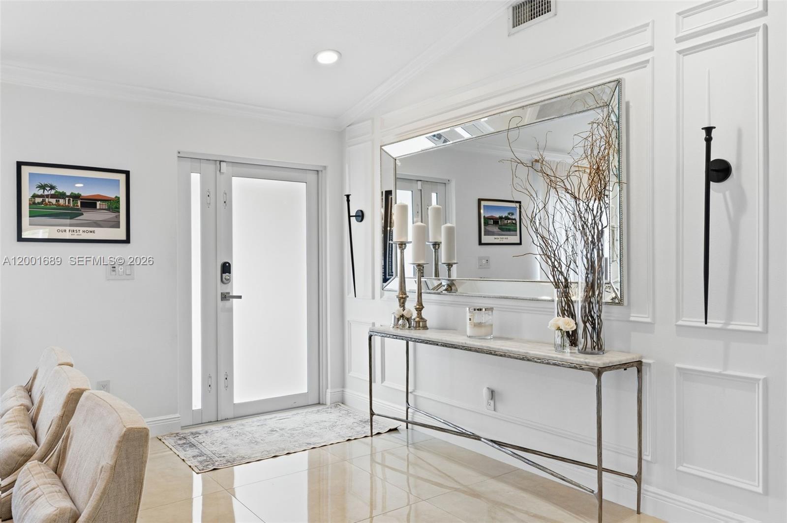 14491 Southwest 161 Street Miami, FL 33177 - Photo 7 of 55 a bathroom with a double vanity sink mirror and bathtub