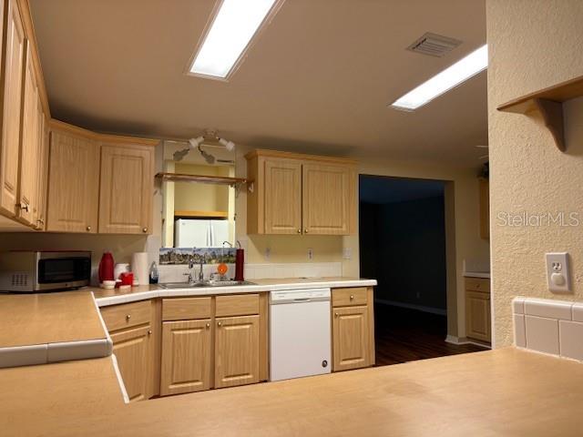 1894 Elizabeth Lane Mount Dora, FL 32757 - Photo 28 of 69 a kitchen with white cabinets sink and white appliances