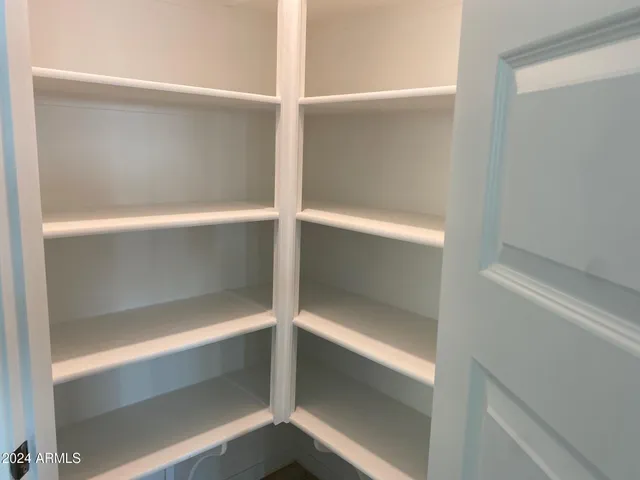 a close view of closet