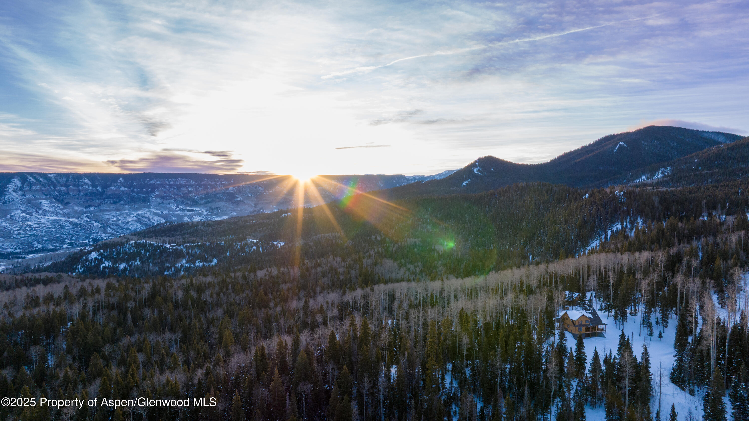 4901 Cimarron Mountain Road Montrose, CO 81403 - Photo 24 of 40 Aerial View of Hideaway Creek Cabin