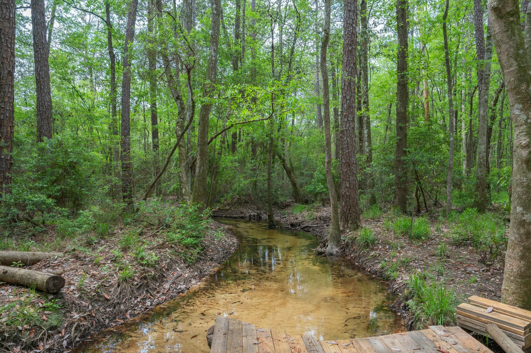 6188 Old River Road Baker, FL 32531 - Photo 33 of 34 a swimming pool with outdoor seating and trees