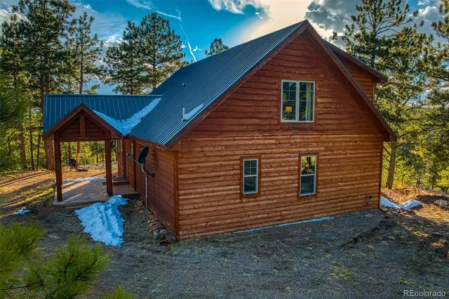 a view of a porch with a porch