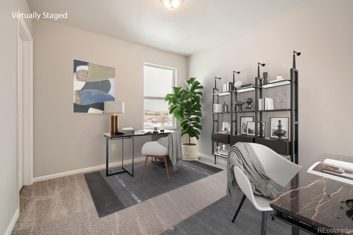 19032 High Point Boulevard Denver, CO 80249 - Photo 12 of 17 a living room with furniture and a potted plant