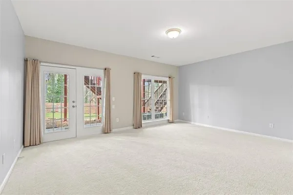 a view of an empty room