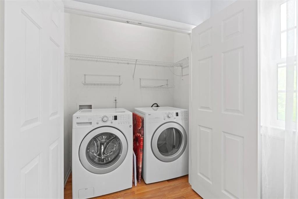 1200 Wing Street, Unit 8 Atlanta, GA 30350 - Photo 33 of 54 a utility room with dryer and washer