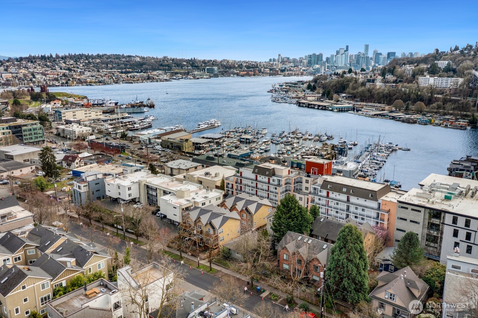 921 North 35th Street, Unit B Seattle, WA 98103 - Photo 28 of 28 a view of a city and lake