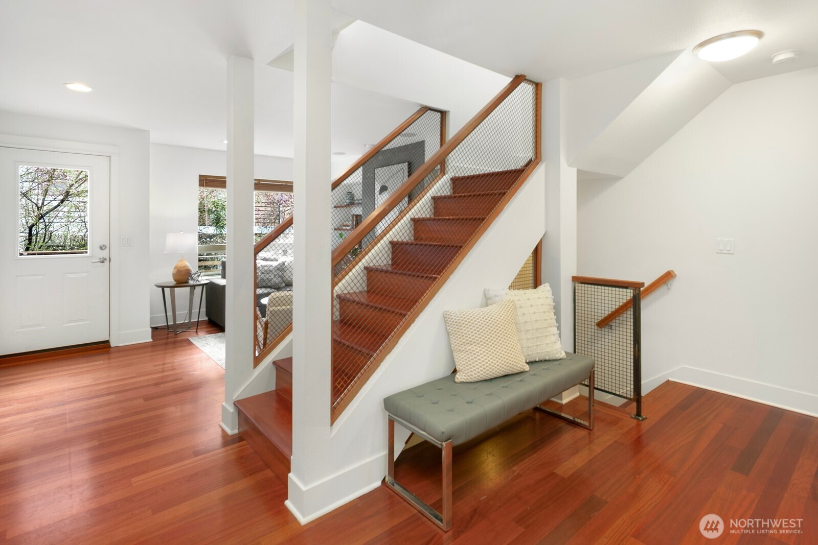 921 North 35th Street, Unit B Seattle, WA 98103 - Photo 3 of 28 a view of entryway and hall with wooden floor