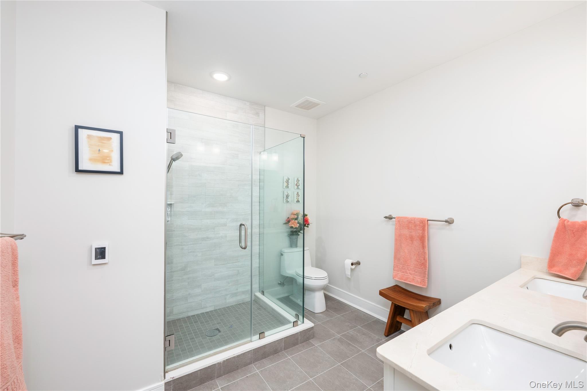 19 Butterfield Road, Unit 102B Cold Spring, NY 10516 - Photo 12 of 20 Primary Bathroom with radiant heat floors.