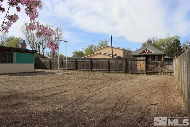 a backyard of a house