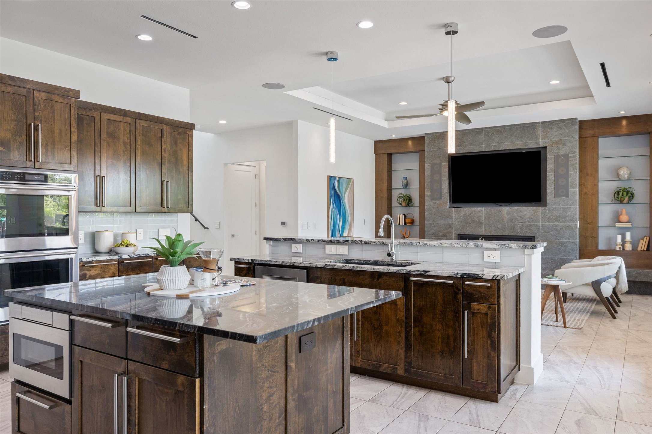 10804 Rush Road, Unit 2 Austin, TX 78732 - Photo 6 of 33 Perfect for entertaining as it opens to the living with view of the pool and yard