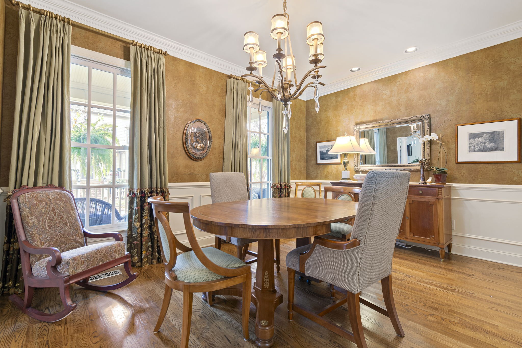 713 Pearre Springs Way Franklin, TN 37064 - Photo 16 of 95 a view of a dining room with furniture wooden floor and chandelier