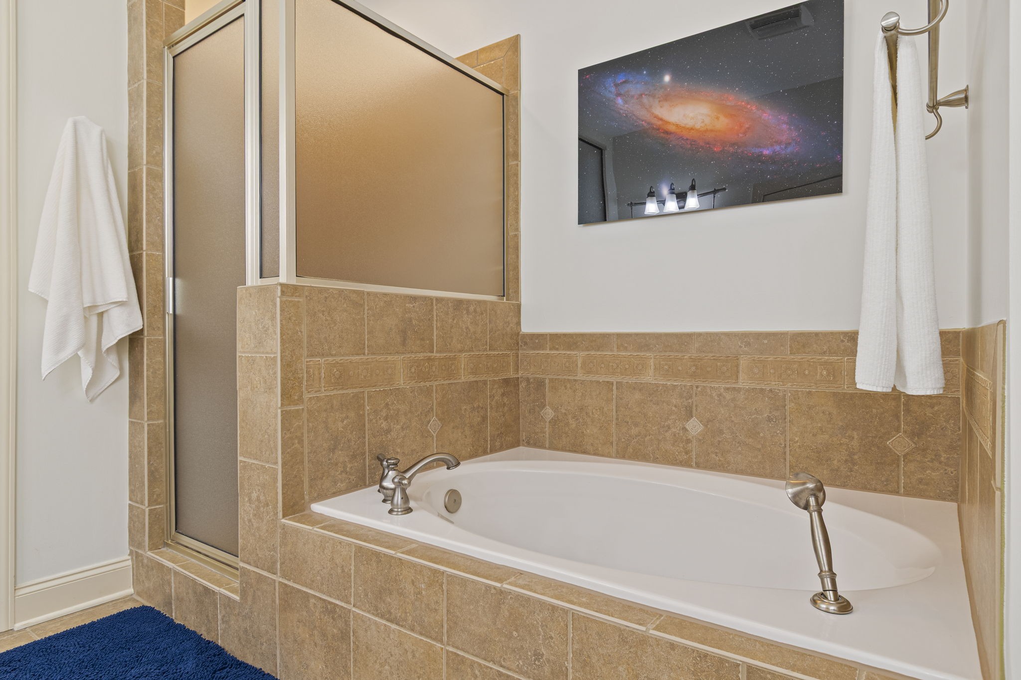 713 Pearre Springs Way Franklin, TN 37064 - Photo 60 of 95 a bathroom with a tub and a painting on the wall