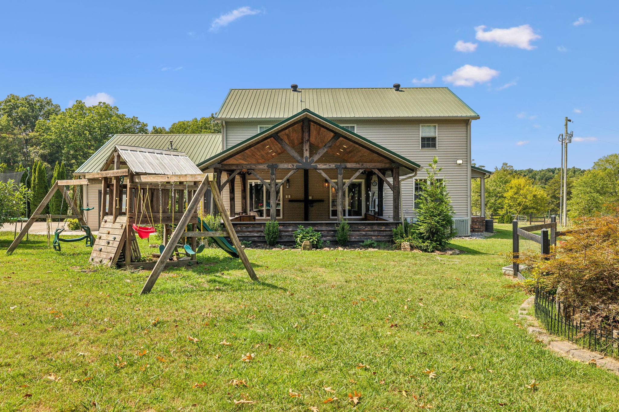 915 Woosley Road Tullahoma, TN 37388 - Photo 58 of 70 This property has an amazing covered back patio with surround sound and more!
