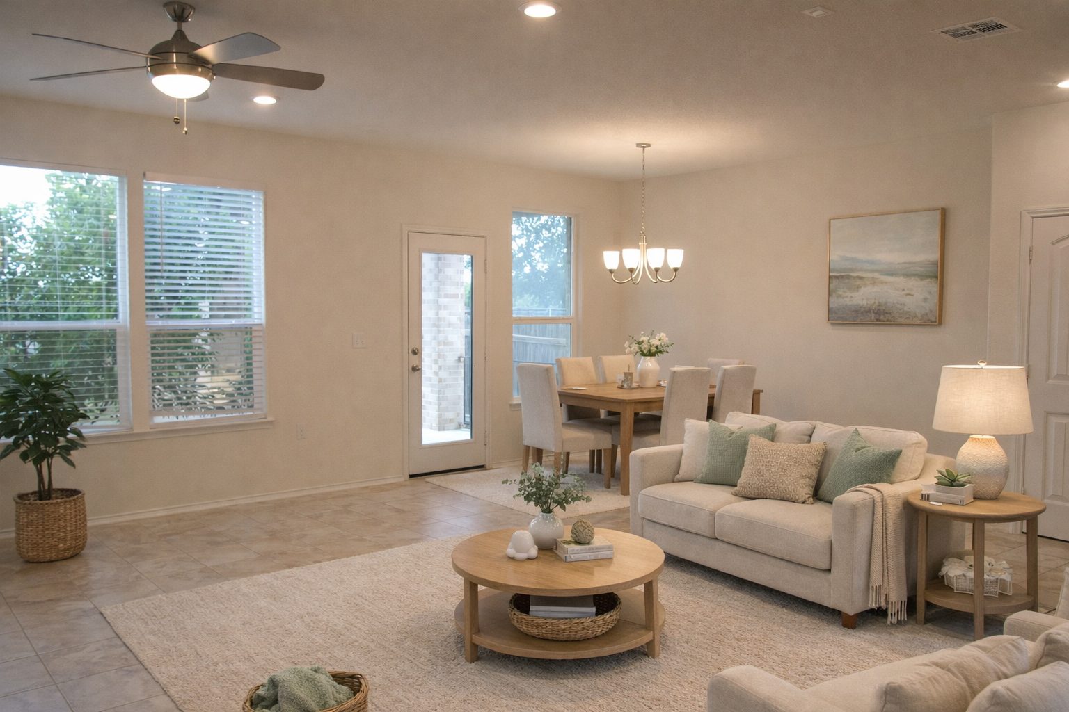 7820 Big Wind Way Austin, TX 78724 - Photo 6 of 37 a living room with furniture and a large window