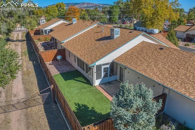 a view of a city with an ocean