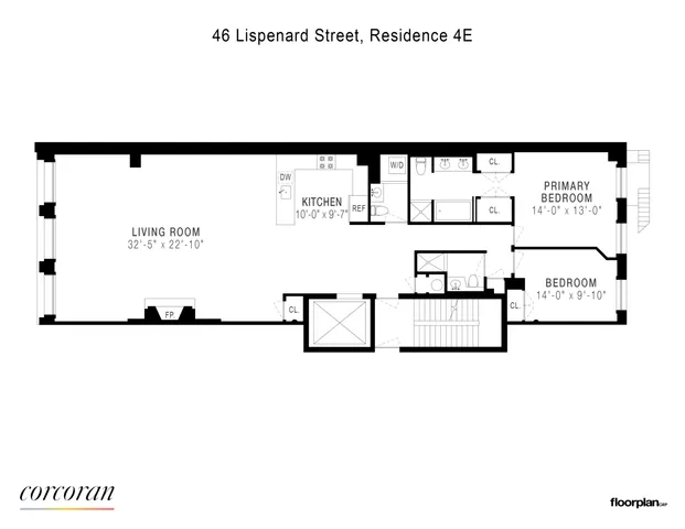 $3,700,000 | 46 Lispenard Street, Unit 4E | TriBeCa