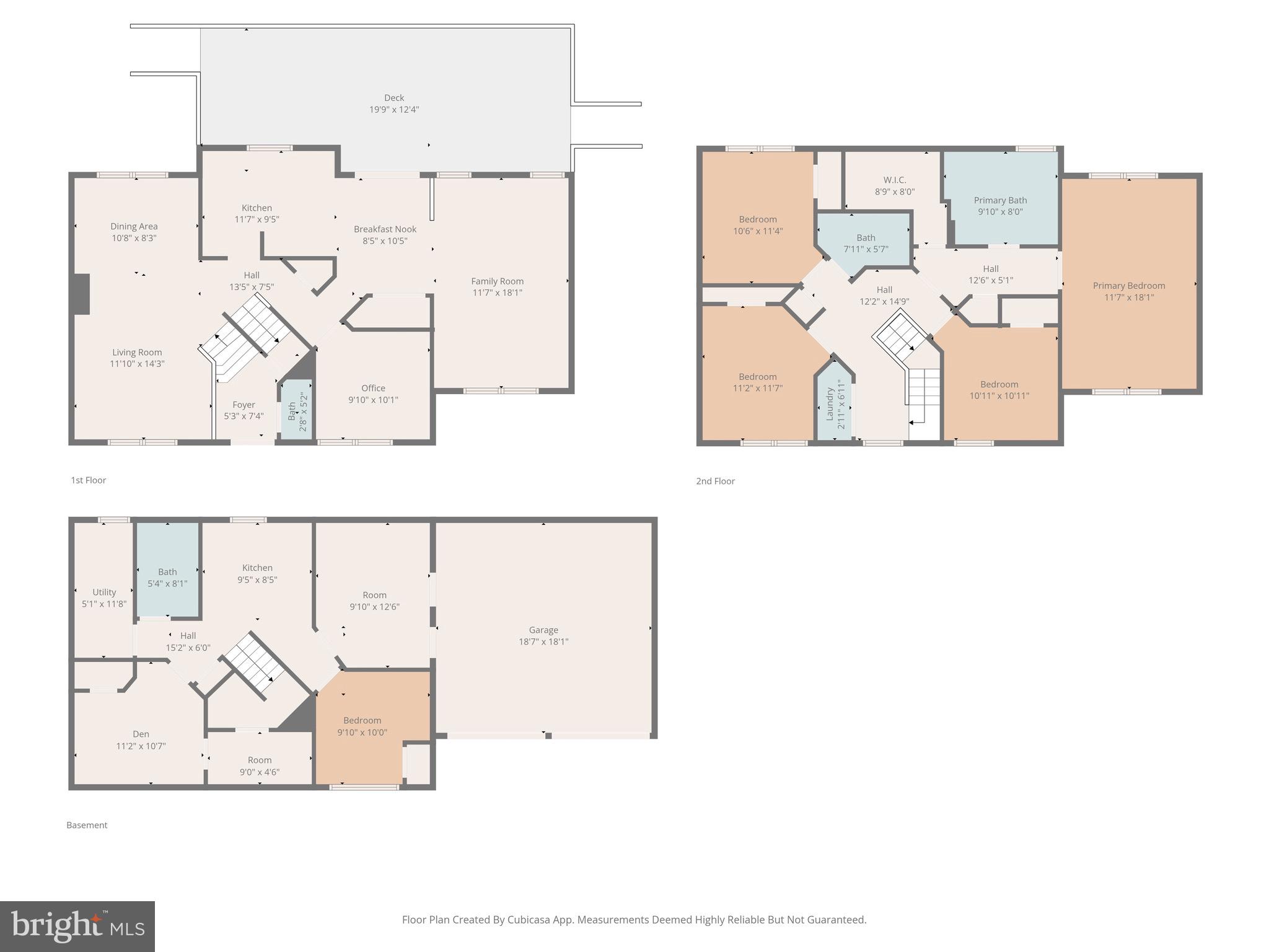 3068 Pony Ridge Turn Dumfries, VA 22026 - Photo 53 of 53 Whole house floor plan