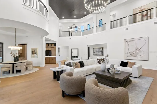 a bathroom with a double vanity sink and mirror