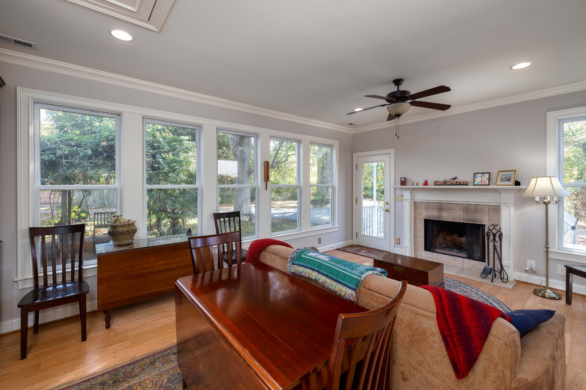 714 Murfreesboro Road Franklin, TN 37064 - Photo 19 of 46 a living room with furniture and a fireplace