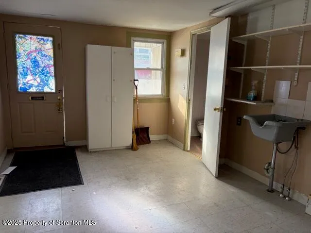 a view of an empty room