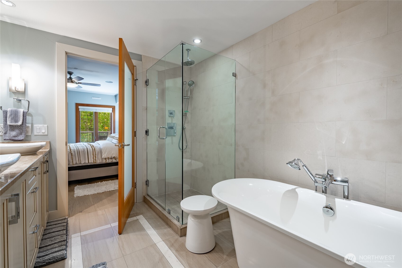 9525 Semiahmoo Parkway, Unit A204 Blaine, WA 98230 - Photo 26 of 37 a bathroom with a sink a toilet and shower