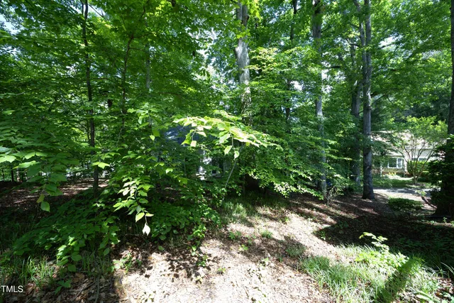 a backyard of a house with a garden