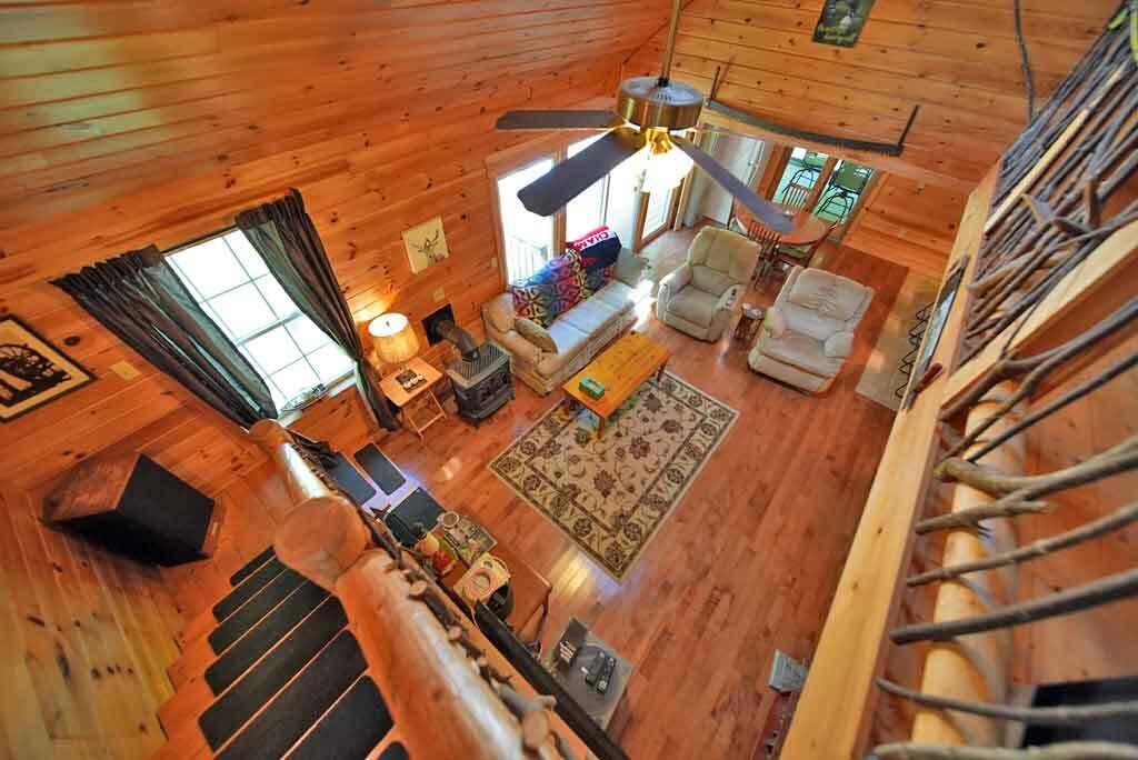 323 Sandy Beach Road Danforth, ME 04424 - Photo 12 of 81 balcony-cathedral-living-ro